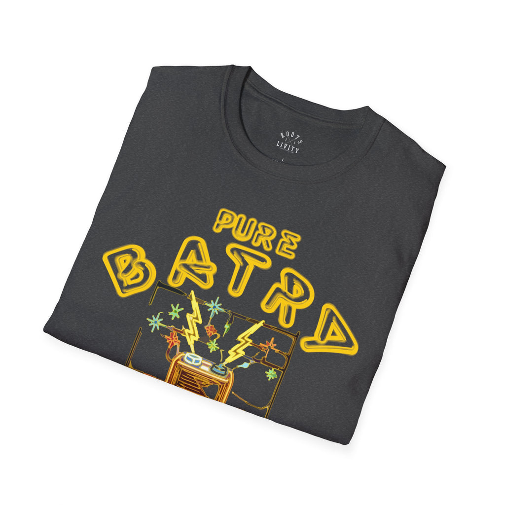 Pure Batry — Retro Arcade Neon Gaming Graphic Tee